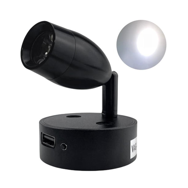 DC 12V Barco Lámpara de noche de pared 230LM USB Remolque Luz interior () Negro Blanco DQrwqpou Accesorios para autos y motos
