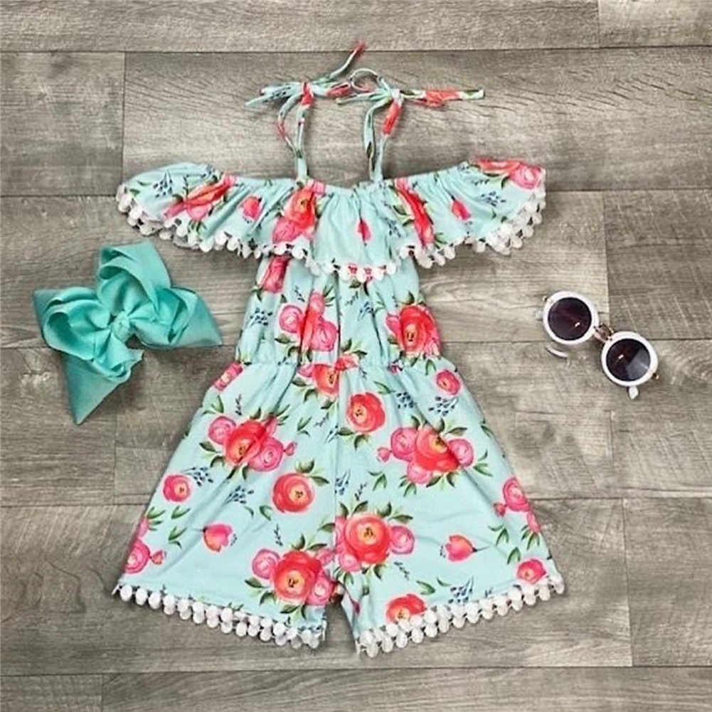 baby girl floral jumpsuit