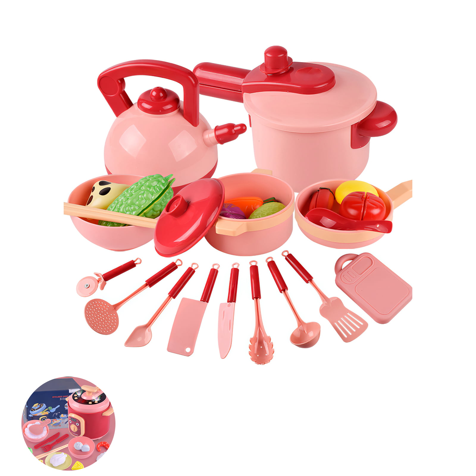 1 Set Boy Girl Toys Role Play Mini Simulation Kitchenware Tableware Cookware 
