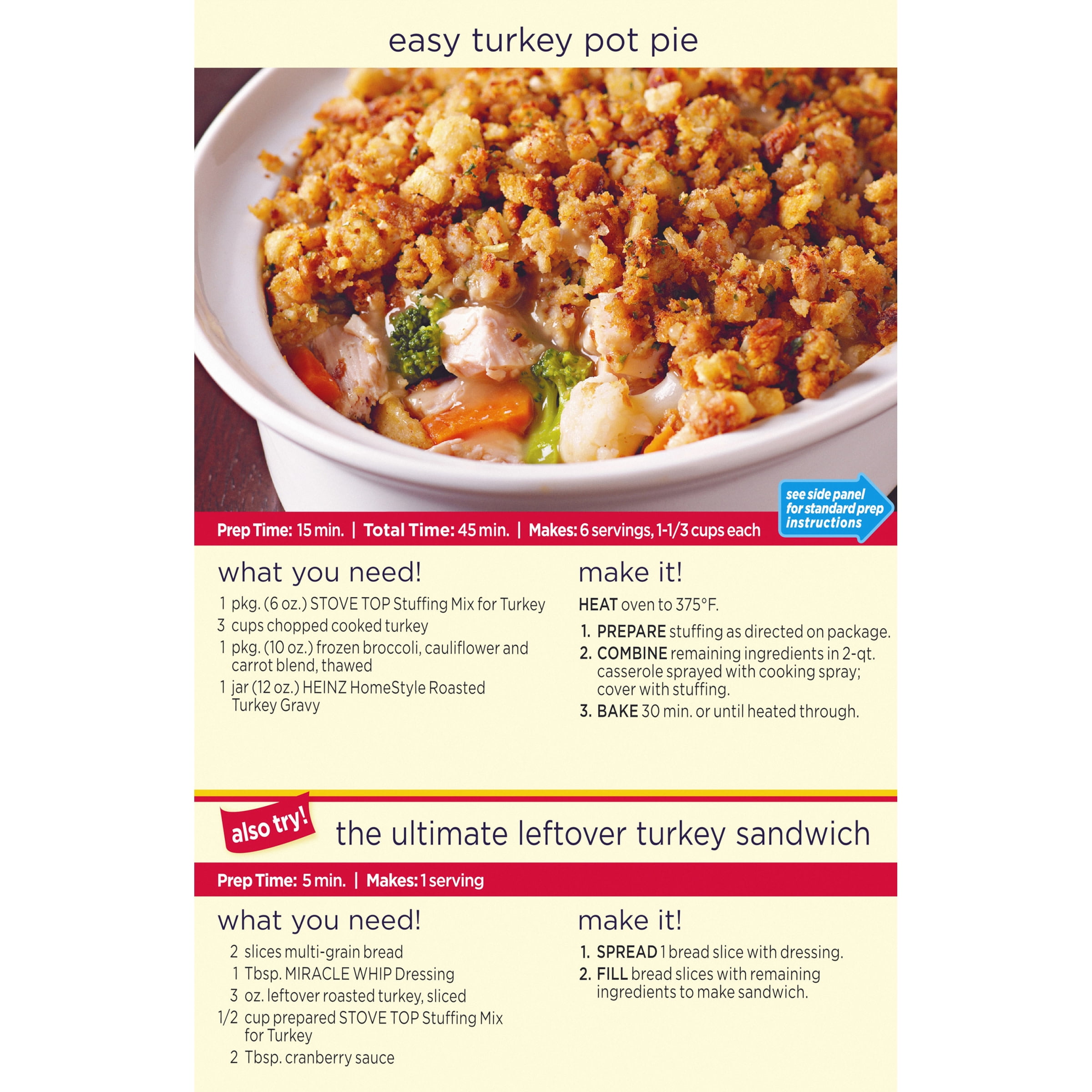 Stove Top Stuffing Mix For Turkey 6 Oz Box Walmart Com Walmart Com