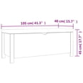 thumbnail image 4 of vidaXL Storage Box with Cushion Sonoma Oak 105x40x45 cm, 4 of 4