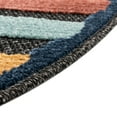 thumbnail image 6 of Unique Loom Belize Outdoor Collection Area Rug - Altun (3' 3" Round Charcoal/Light Blue), 6 of 7
