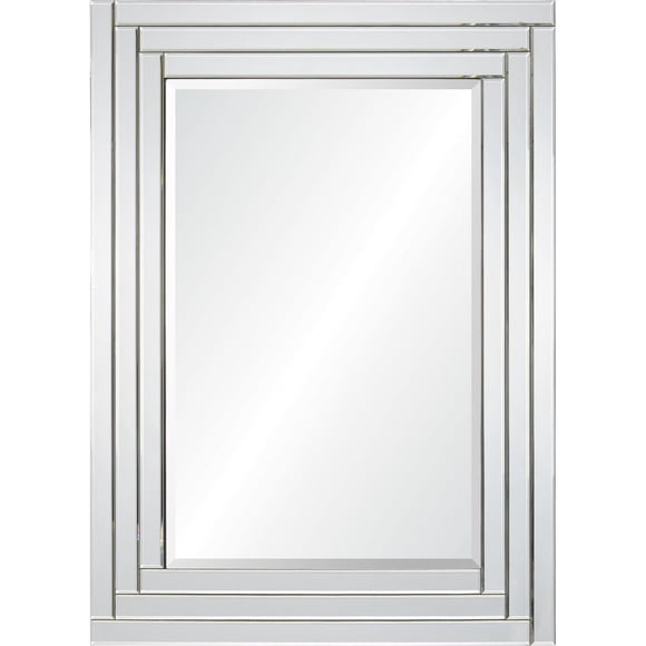 Renwil Miroir Edessa dans un Cadre à Motif en Pas