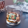 thumbnail image 3 of Merry Christmas Santa Reindeer Antlers Pomeranian Sleigh Xmas Winter Holiday 11oz Whiskey Glass Mug Pom Dog Lover Gifts Whiskey Cocktail Glasses Cup - 00023, 3 of 5
