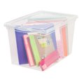 thumbnail image 2 of IRIS USA Bac de Rangement Transparent Empilable Extra Large en Plastique Dur, Pack de 6, 2 of 6
