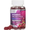 For Women + Cranberry - 3 Billion CFU Guaranteed & 6 Vegan Strains For Women's Vaginal, Digestive, Ph & Immune Health Support, Womens Probiotic Gummy, Shelf Stable, No Gluten - 60