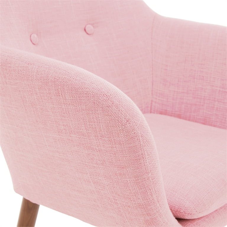 Adore Decor Roux Mid Century Modern Fabric Accent Chair with Arms