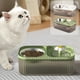 thumbnail image 1 of Dispensador automático de agua para mascotas y alimentador de alimentos | Separación en seco y húmedo 2 en 1 de gran capacidad | Recarga de agua para sifón | Para Gatos, Perros, Conejos | Fácil de, 1 of 7