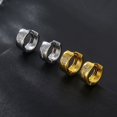 thumbnail image 4 of Boucles d'Oreilles Style Coréen Boucles d'Oreilles Mode Forme Coeur Super Brillant, Croix Incrustée de Zirconium, 1pair-Argent, 4 of 4
