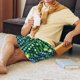 thumbnail image 5 of Balery Green Disco Lights Pantalones cortos de pijama de punto de algodón para hombre con cinturilla y bolsillos-X-Large, 5 of 6