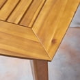 thumbnail image 4 of Christopher Knight Home Llano Outdoor 7 Piece Acacia Wood Dining Table Set, Teak/Cream, 4 of 5