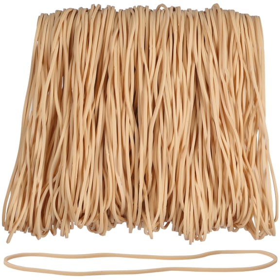 Rubber Bands Beige for Balloon Arches Size #117A 210pcs Large Strong, Big Elastic Bands for Office Supplies Trash Cans File Folders Litter Box (7" x 1/16")
