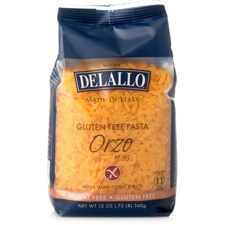 DeLallo Gluten Free Orzo Pasta, 12 oz, (Pack of 12) - Walmart.com