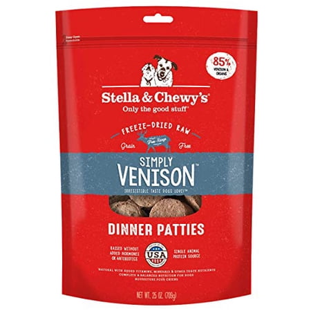 Stella & Chewy's Freeze-Dried Raw Simply Venison Dinner Patties Dog Food, 25 oz. Bag