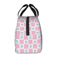 thumbnail image 2 of Lsque Checkerboard With Snowflake Pattern Lunch Bag Women/Men Insulated Lunch Box,Small Leakproof Cooler Food Lunch Containers Reusable High Capacity Lunch Tote Bags, 2 of 6