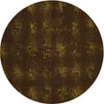 thumbnail image 1 of Ahgly Company Machine Washable Indoor Round Transitional Dark Bronze Brown Area Rugs, 8' Round, 1 of 7