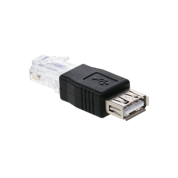 Adaptateur USB vers RJ45 USB2.0 femelle vers Ethernet RJ45 connecteur  adaptateur mâle 