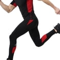 thumbnail image 3 of Aimik Hanes Compression Pants for Men 3/4 Capri Leggings Dry Fit Workout Running Athletic Gym Tights Bottom with Pockets Red XL, 3 of 6