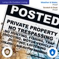 thumbnail image 5 of Posted Private Property Sign, No Trespassing Sign,, 5 of 8