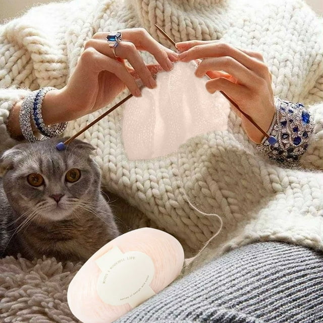 Mohair Tejido a mano para bebé, hilo de lana fina, bufanda, gorro, suéter, grupo de lanas