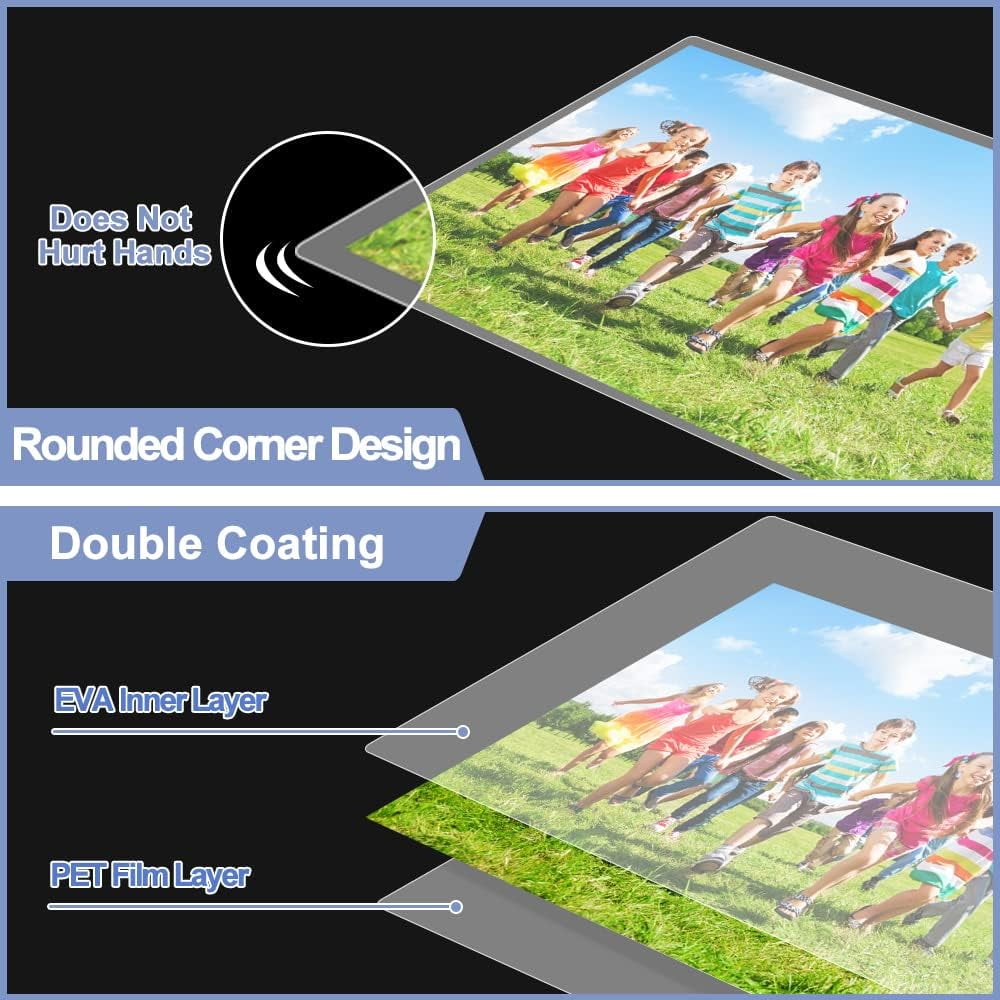 Snapklik.co : Lainating Sheets, 100 PCS 3 Il Lainating Pouches 9 X