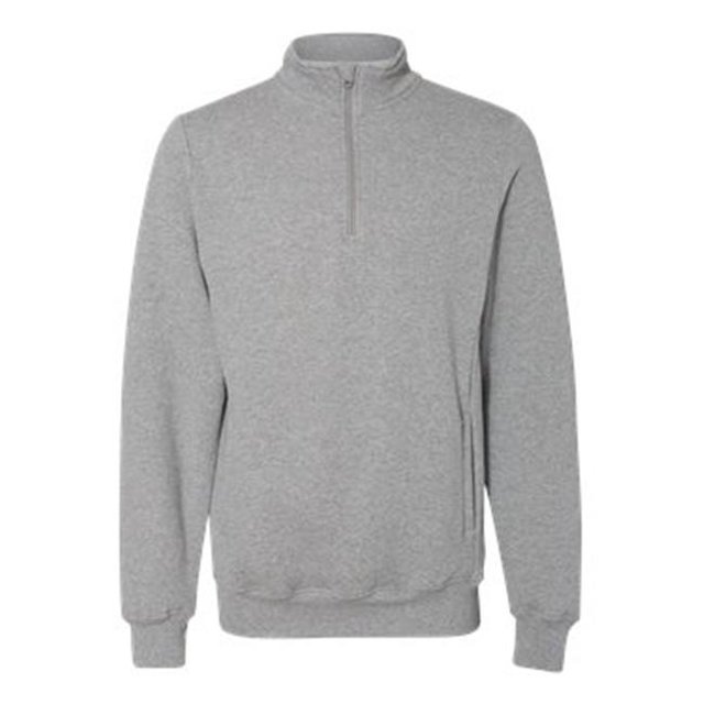 Dri Power Quarter-Zip Cadet Collar Sweatshirt, Oxford - 3XL