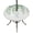 Sage Green, variant on Navy Blue Tulip Round Outdoor Tablecloth with Umbrella Hole Zipper, Watercolor Farmhouse Floral Botanical Elastic Fitted Table Cover, Waterproof Table Cloth for Patio Picnic Party Fits 54"-60"