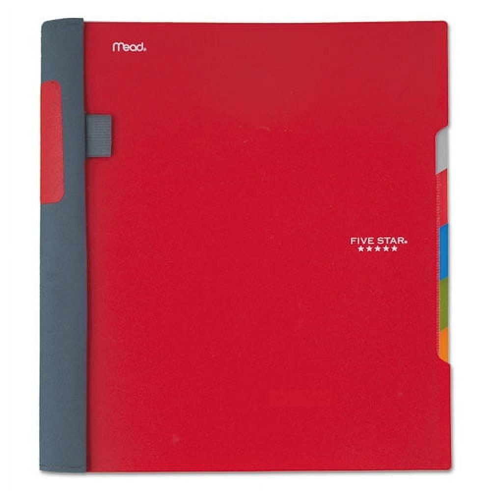 Five Star Advance Wirebound Notebook, 5 Subject, 10 Pockets, Medium/College Rule, Randomly Assorted Covers, 11 x 8.5, 200 Sheets (06326)