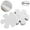 20PCS, variant on Transparent Non-Slip Bathtub Stickers, 20 PCS Safety Strips Bath Tub Stickers, Appliques Peel Prevent Slipping Grips for Floor Stand