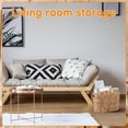 thumbnail image 4 of 2 Pcs Water Hyacinth Toilet Paper Storage Baskets with Lids and Handles for Bathroom Organizer, 4 of 6