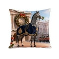 thumbnail image 2 of kladzum Christmas Pillow Covers 18x18 Inches, Festive Decorative Print Linen Throw Pillow Covers with Cute Animals, Exquisite Graphic Pillow Cases for Sofa, Bed, Couch, Home Room Decor, 2 of 6