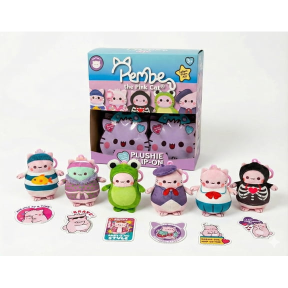 Pembe The Pink Cat 4-Inch Blind Bag Collectible Vinyl Figure For Kids