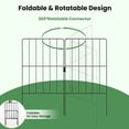 thumbnail image 4 of Amijoy 25 Pack Decorative Garden Fence, Total 27ft(L) x 24in (H) Garden Animal Barrier Fence, Rustproof Metal Wire Fencing, 4 of 8