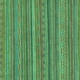thumbnail image 1 of Ahgly Company Machine Washable Indoor Square Oriental Turquoise Blue Modern Area Rugs, 4' Square, 1 of 4