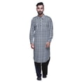 thumbnail image 2 of Atasi Mens Rayon Pathani Kurta Solid Salwar Set Printed Punjabi Kurta For Men, 2 of 5