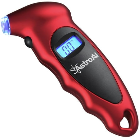 AstroAI Digital Tire Pressure Gauge 150 PSI 4 Settings for Car Truck Bicycle with Backlit LCD and Non-Slip Grip, (Best Mountain Bike Tire Pressure Gauge)