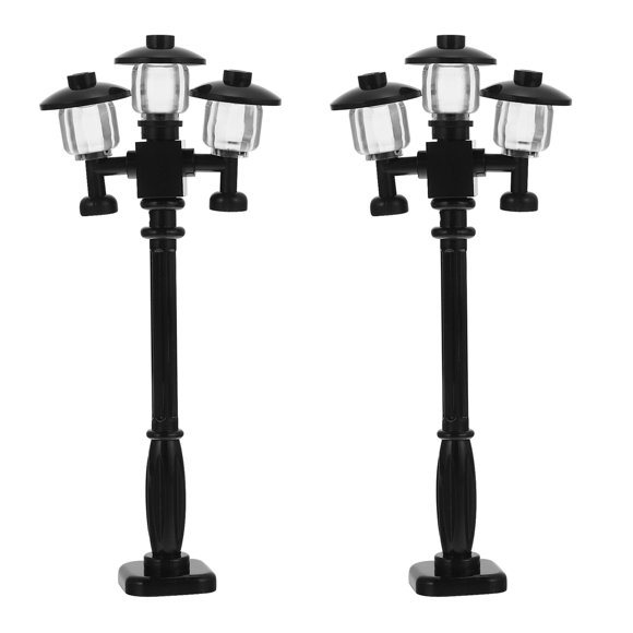 Weiweiguan 2 Pcs Modèles de Lumières de Route Jouets de Lumières de Chemin Jouets de Lumières de Route pour Mini Maison (Style Mixte)