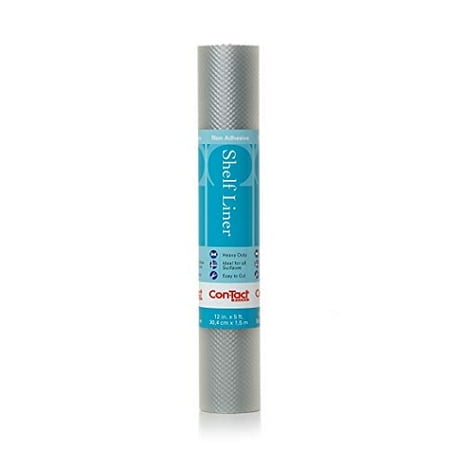 Con-Tact Brand Non-Adhesive Vinyl Embossed Shelf Liner, Clear Diamonds, 12" x 5'