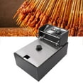 thumbnail image 1 of Friteuse Électrique en Acier Inoxydable Cylindre Simple Tamis Simple 6L Immersion Électrique Friteuse pour Poulet Frites, 1 of 7