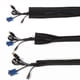 thumbnail image 2 of Organizador de cremallera de neopreno de manga de administración de cables de 4x 19 pulgadas para / Office Yotijar Organizador de gestión de cables, 2 of 8