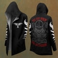 thumbnail image 4 of Kiijoy Boy's Halloween Jacket Fashion Fantasy Cardigan Coat, Black, 13-14 Years, 4 of 5