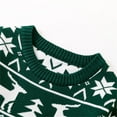 thumbnail image 6 of XIMIN Kid Boys Girls Christmas Sweater Slim Fit Round Neck Reindeer Snowflakes Ugly Long Sleeve Waffle Textured Knitted Xmas Jumper Sweater Pullover, 6 of 6