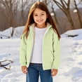 thumbnail image 7 of CPNG Boys Girls Sherpa Lined Zip Up Hoodie Kids Fleece Jacket Thick Coat with Hood and Front Pockets Casual Hooded Sweatshirt Trendy Clothing Fall Winter Warm Outerwear, 7 of 7