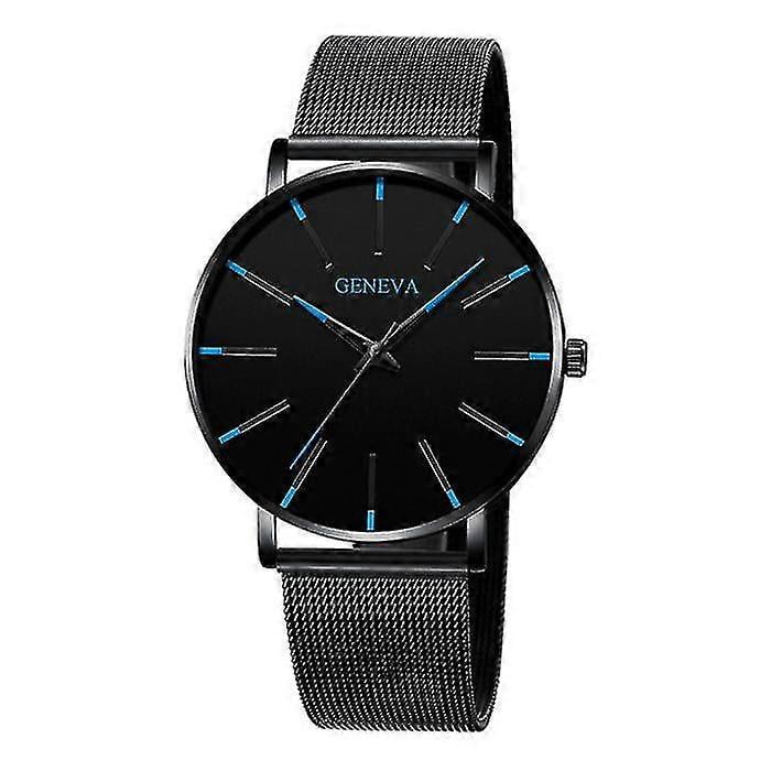 Geneva Quartz Watch Anologue Luxury Movement For Men And Women Stainless Steel