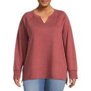 Terra & Sky Women's Plus Size French Terry Sweatshirt