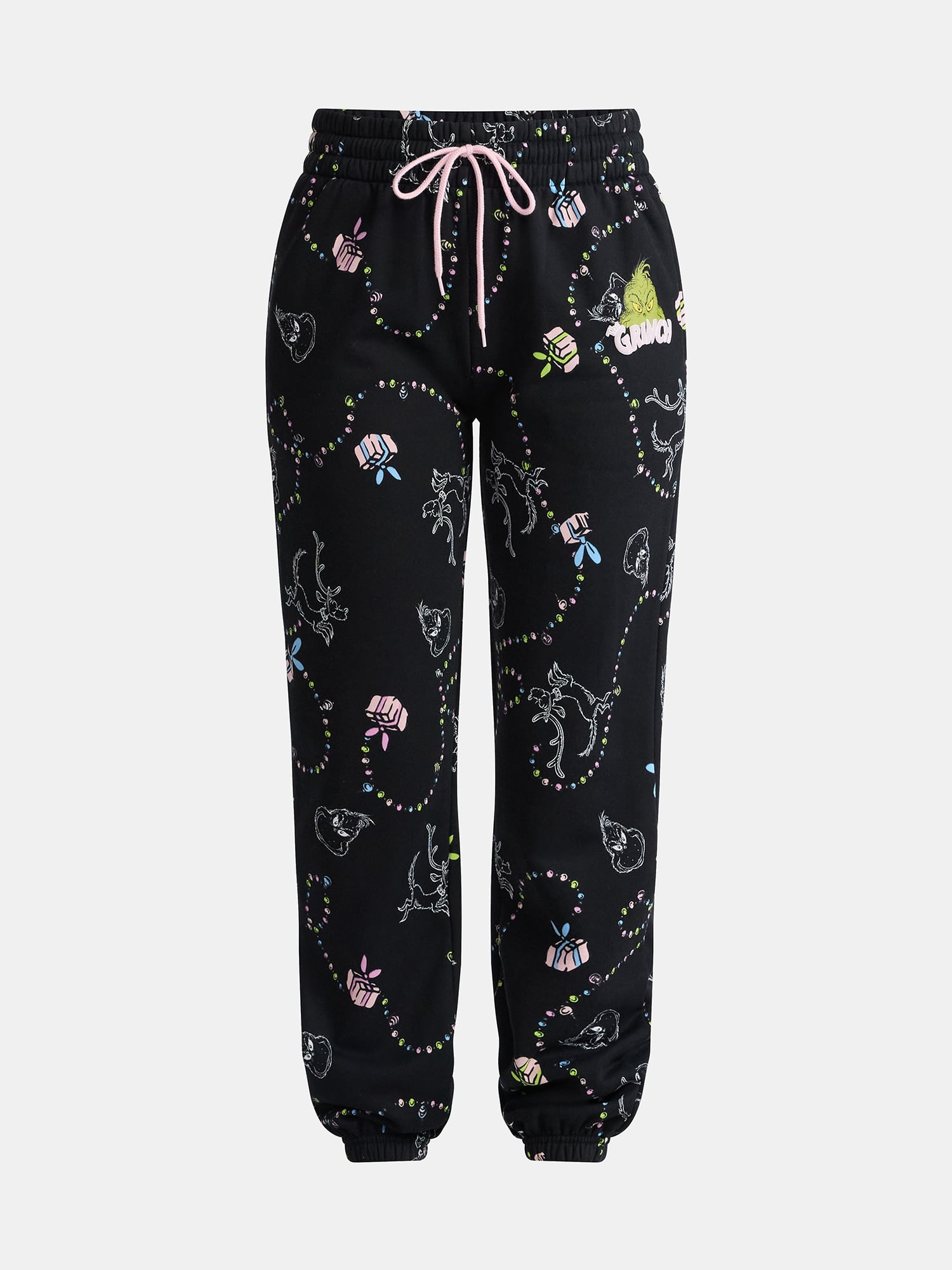 Dr. Seuss The Grinch Lights Women's Graphic Joggers, Sizes XXS-XXL