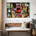 thumbnail image 3 of Elephant Stock Shinjuku Tokyo Wall Art - Horizontal Canvas Wall Art - Living Room Wall Decor - City Canvas - Gray And Yellow Decor By Philippe Hugonnard - 51" x 34", 3 of 8