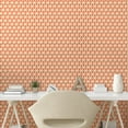 thumbnail image 3 of Ambesonne Orange Peel & Stick Wallpaper for Home, Groovy Soft Triangles, 13"x72", Pale Orange Ivory, 3 of 6