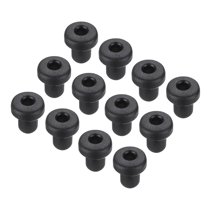 15Pcs t Shape Rubber Grommet Mount Dia 3mm ID 1.5mm H 5mm Black