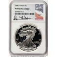 thumbnail image 1 of 1998-P S$1 American Silver Eagle Coin NGC MS70 - HAT756775024, 1 of 1